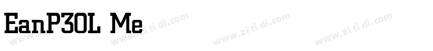 EanP30L Medium字体转换